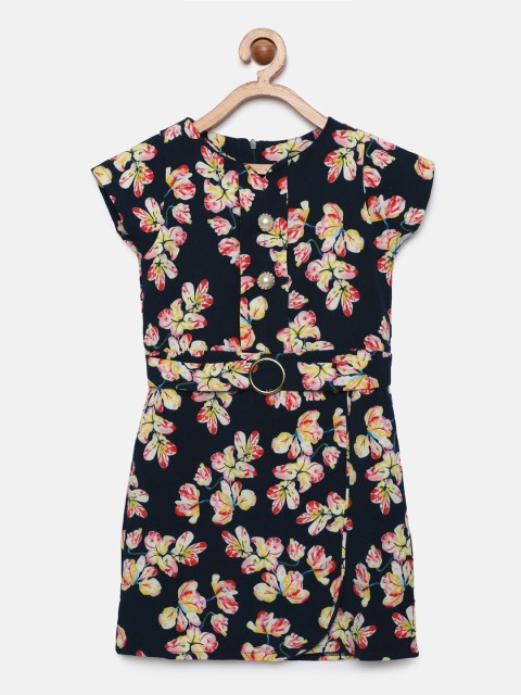 

Tiny Girl Multicoloured Printed A-Line Dress, Multi