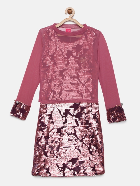

Tiny Girl Girls Pink Embellished A-Line Dress