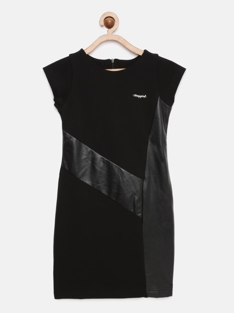

Tiny Girl Black Solid Bodycon Dress