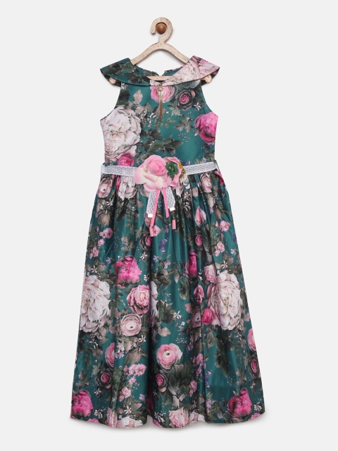 

Tiny Girl Multicoloured Printed Fit and Flare Dress, Multi