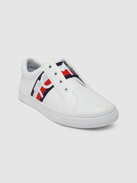 

Tommy Hilfiger Women White Printed Sneakers