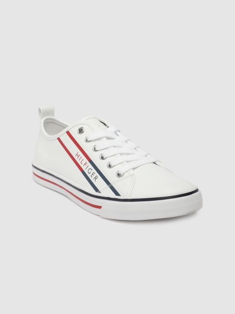 

Tommy Hilfiger Women White Solid Sneakers