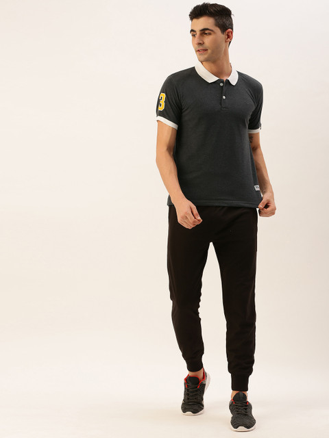 

Sports52 wear Men Charcoal Grey Solid Tracksuit