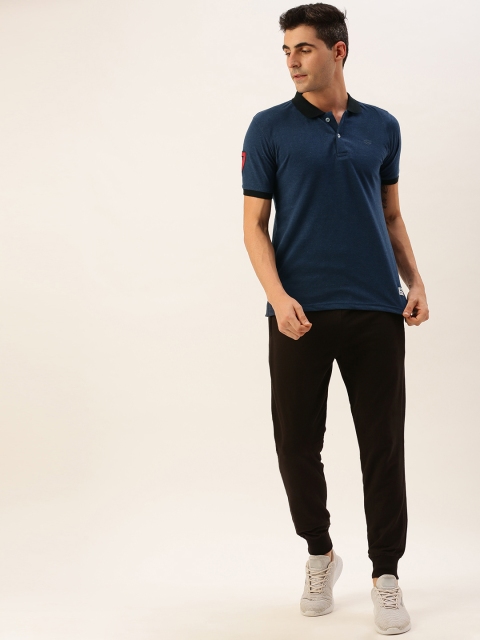

Sports52 wear Men Navy Blue & Black Solid Tracksuit