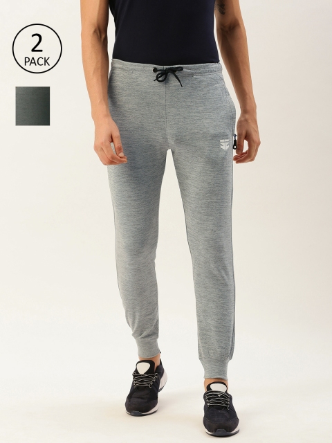 

Sports52 wear Men Pack Of 2 Solid Slim Fit Joggers, Grey