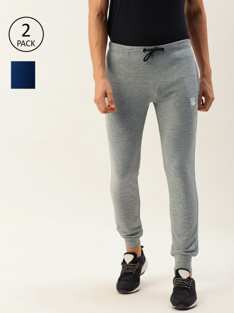 

Sports52 wear Men Pack Of 2 Solid Slim Fit Joggers, Grey