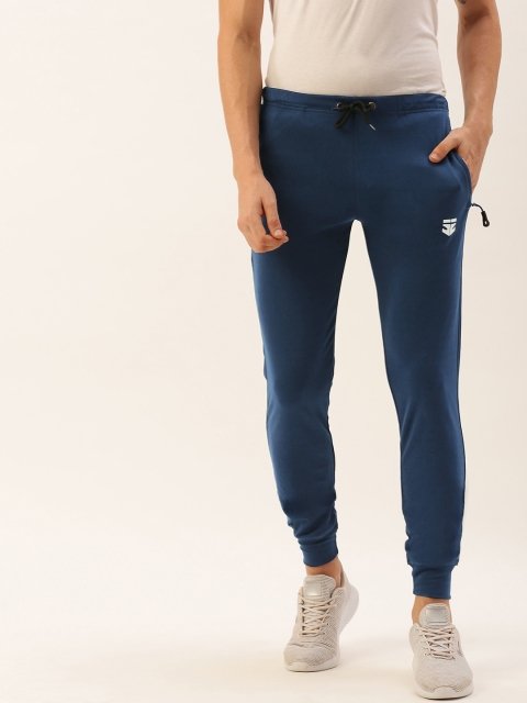 

Sports52 wear Men Navy Blue Solid Slim Fit Joggers