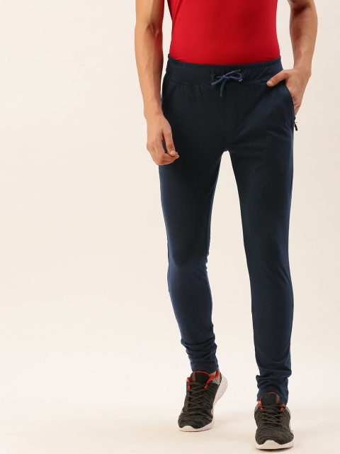 

Sports52 wear Men Navy Blue Solid Slim Fit Track Pants