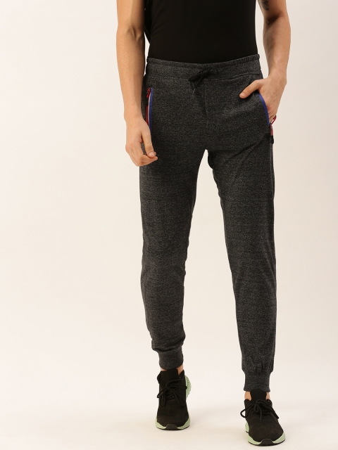 

Sports52 wear Men Charcoal Grey Solid Slim Fit Training & Gym Joggers