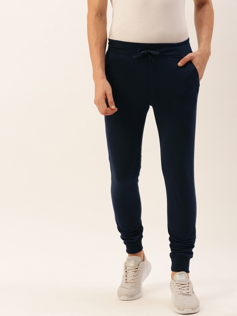 

Sports52 wear Men Navy Blue Solid Slim Fit Joggers