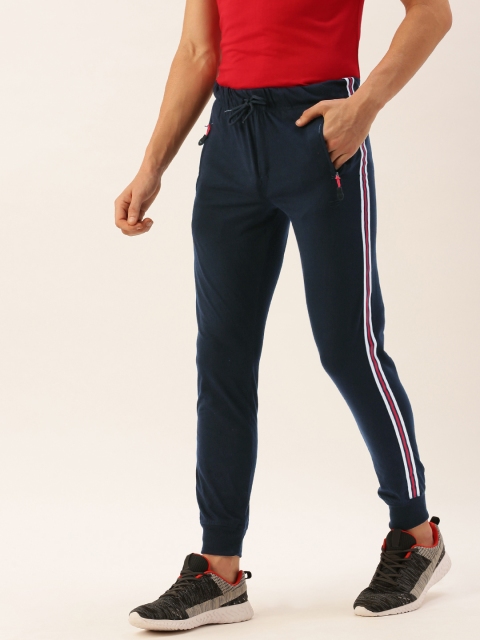 

Sports52 wear Men Navy Blue Solid Slim Fit Joggers