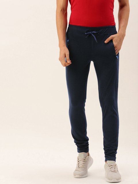 

Sports52 wear Men Navy Blue Solid Slim Fit Track Pants