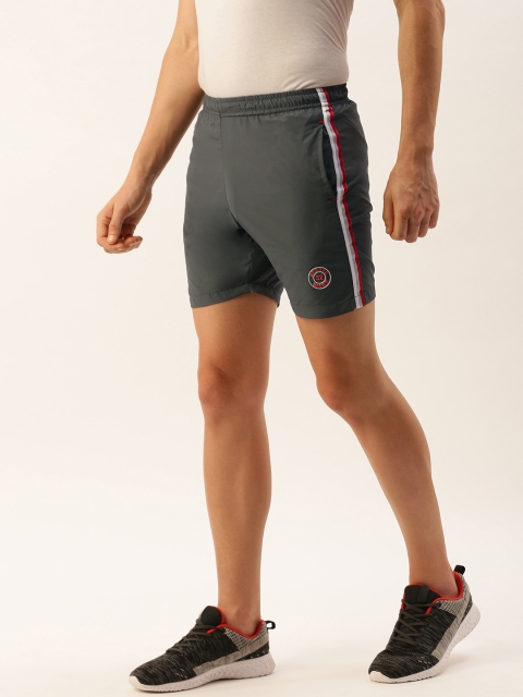 

Sports52 wear Men Charcoal Grey Solid Regular Fit Sports Shorts