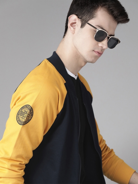 

Roadster Men Navy Blue Solid Sweatshirt