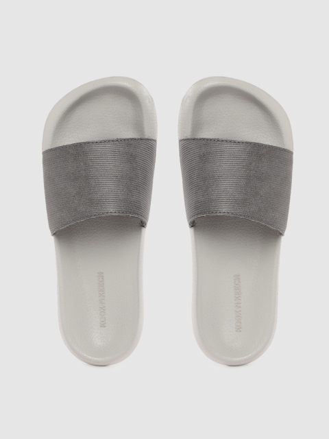 

Kook N Keech Men Charcoal Grey Solid Sliders