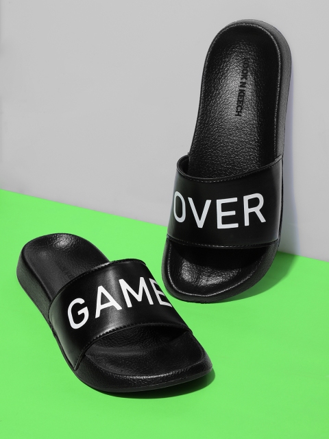 

Kook N Keech Men Black & White Typography Print Sliders
