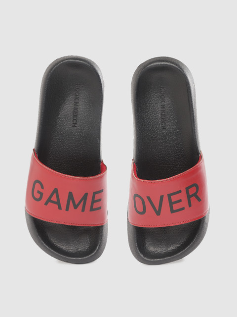 

Kook N Keech Men Maroon & Black Game Over Print Sliders