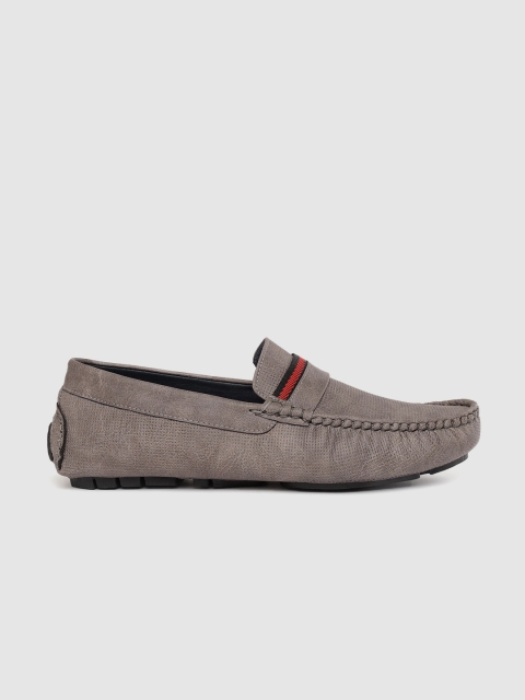 

Mast & Harbour Men Grey Perforated Driving Shoes