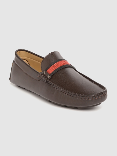 

Mast & Harbour Men Coffee Brown Driving Shoes