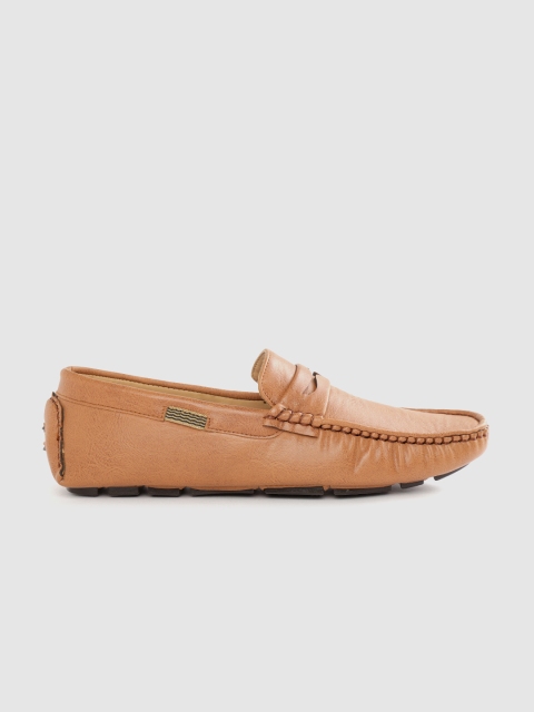 

Mast & Harbour Men Tan Brown Solid Driving Shoes