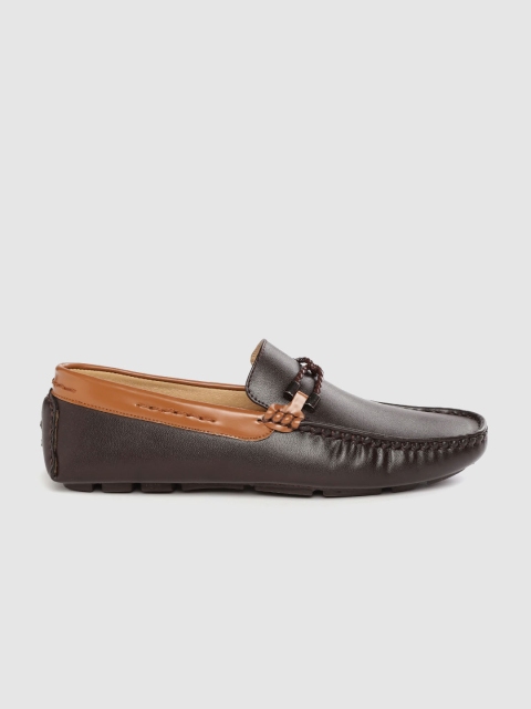 

Mast & Harbour Men Coffee Brown Solid Driving Shoes