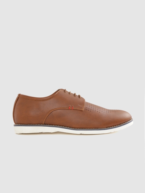 

Mast & Harbour Men Brown Perforated Derbys