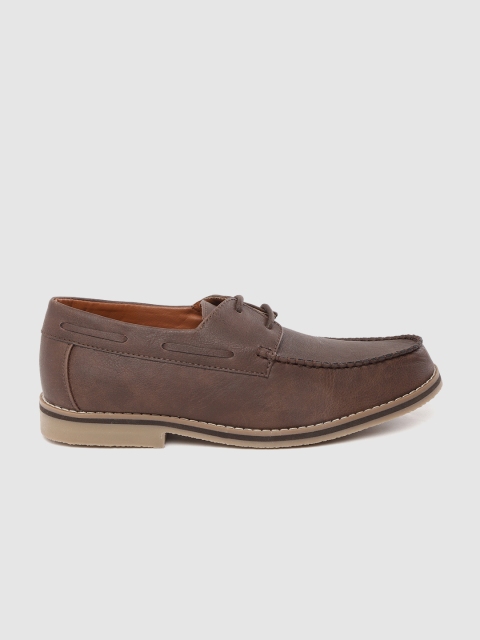 

Mast & Harbour Men Coffee Brown Solid Derbys