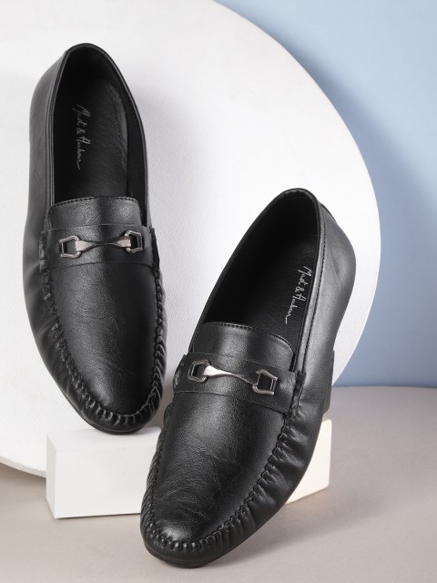 

Mast & Harbour Men Black Horsebit Loafers