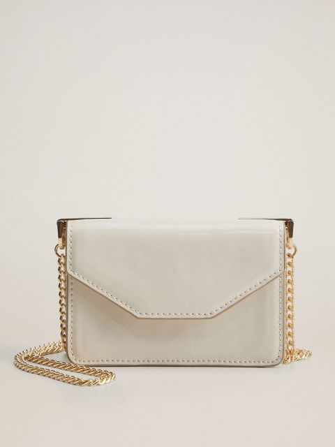 

MANGO Off-White Solid Small Sling Bag