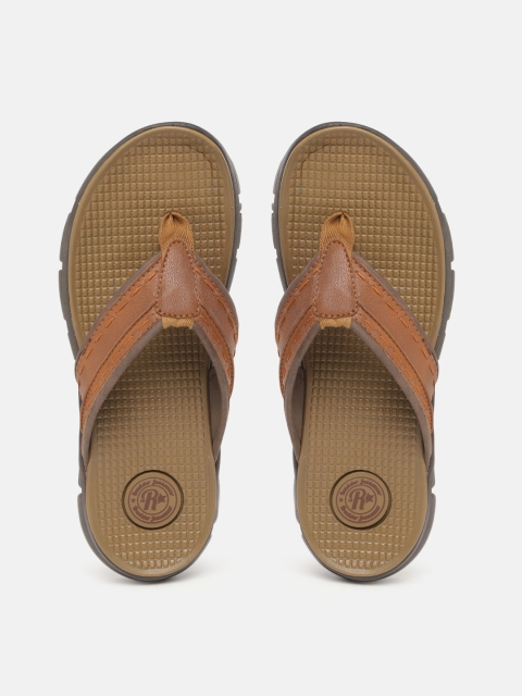 

Roadster Men Brown Solid Thong Flip-Flops