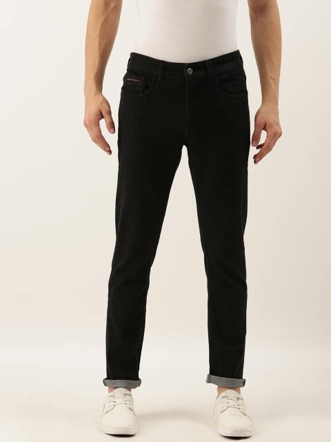 

The Indian Garage Co Men Black Slim Fit Mid-Rise Clean Look Stretchable Jeans