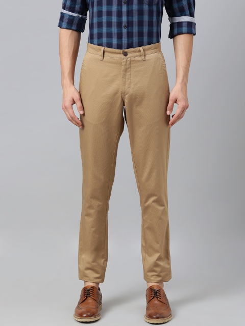 

Van Heusen Sport Men Khaki Tapered Fit Printed Regular Trousers