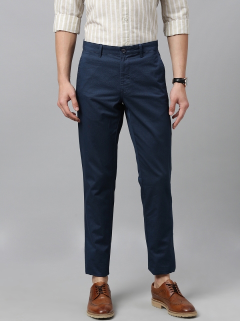

Van Heusen Sport Men Blue Tapered Fit Solid Regular Trousers