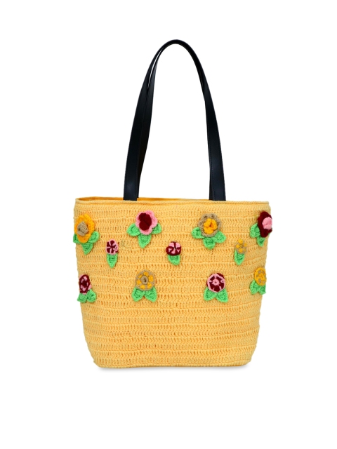 

Diwaah Yellow & Pink Self Design Shoulder Bag