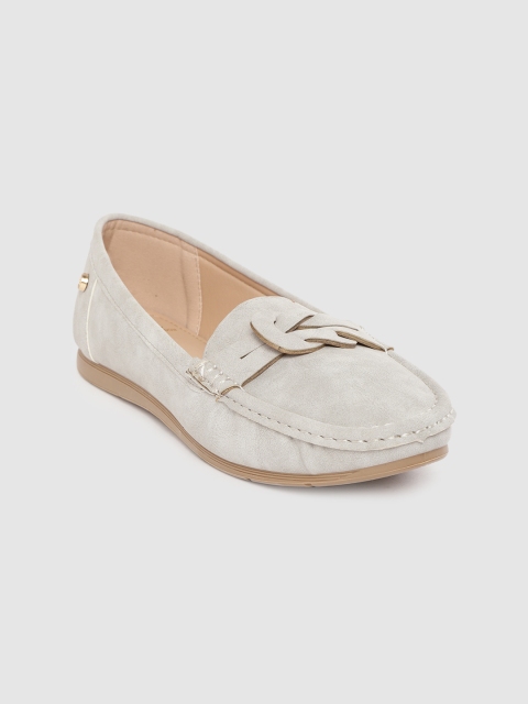 

Carlton London Women Grey Solid Loafers