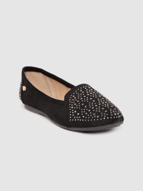 

Carlton London Women Black Embellished Ballerinas