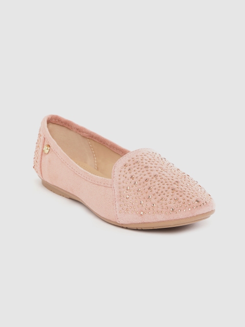 

Carlton London Women Peach-Coloured Embellished Ballerinas