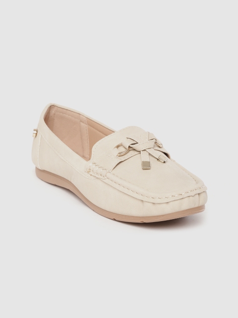 

Carlton London Women Beige Solid Loafers