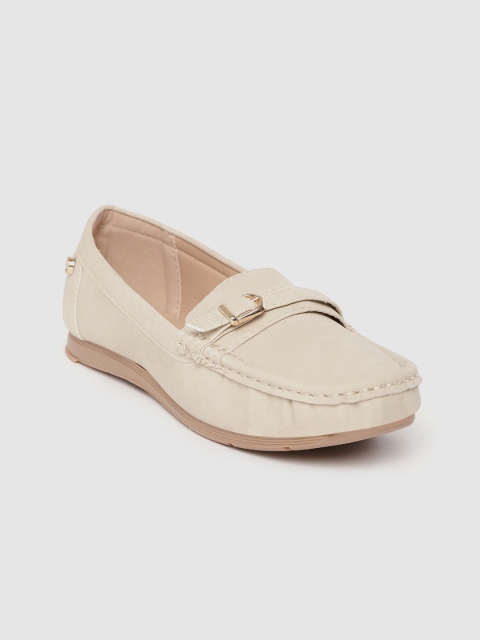 

Carlton London Women Beige Solid Loafers