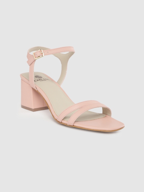 

Carlton London Women Peach-Coloured Solid Heels