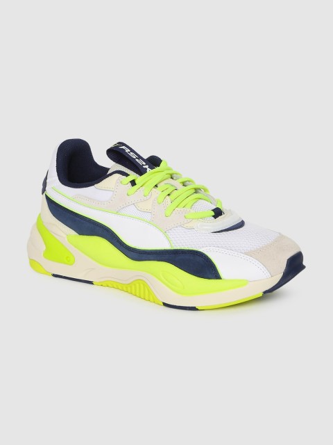 

Puma Unisex White & Yellow Colourblocked RS-2K Futura Sneakers