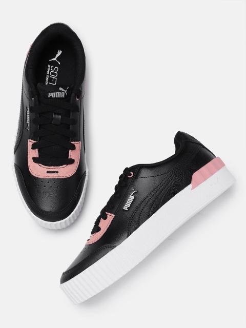 

Puma Women Black Solid Carina Lift Sneakers