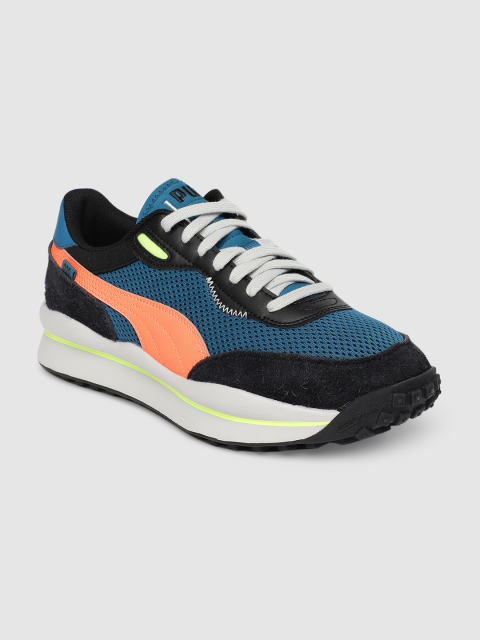 

Puma Unisex Blue Colourblocked Style Rider Neo Archive Sneakers