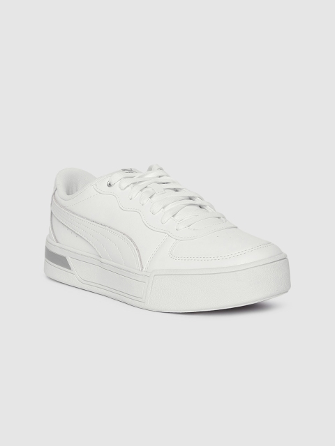 

Puma Women White Skye Metallic Sneakers