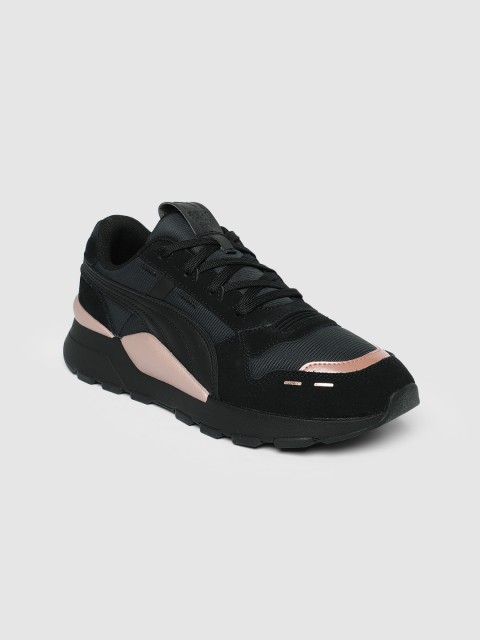

Puma Women Black Colourblocked RS 2.0 Mono Metal Sneakers