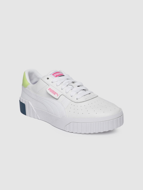 

Puma Women White Solid Cali Leather Sneakers
