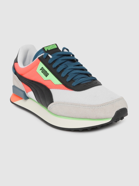 

Puma Unisex White Future Rider Neon Play Sneakers