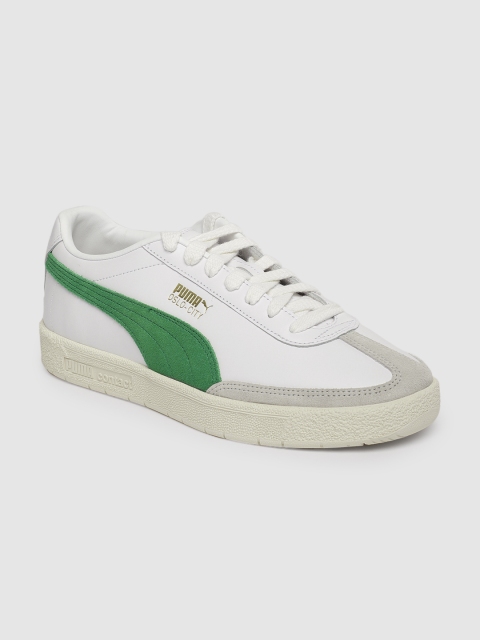 

Puma Unisex White Oslo-City PRM Leather Sneakers
