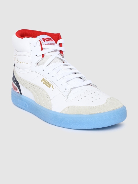

Puma Unisex White Ralph Sampson Mid 4th of July Mid-Top Sneakers