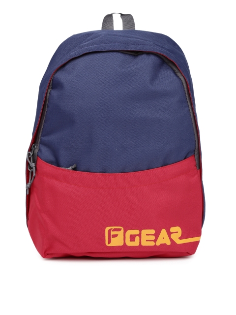 

F Gear Unisex Navy & Red Saviour Backpack, Navy blue